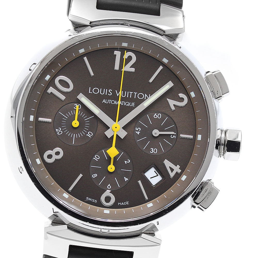 LOUIS VUITTON Tambour Q1121 Date Chronograph Automatic Men's Watch_894353