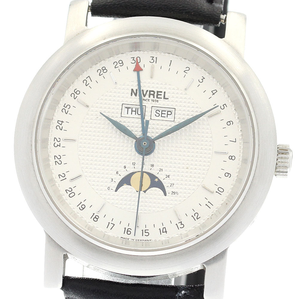 NIVREL N 436.001 Triple calendar moon phase Automatic Men's Watch_894366