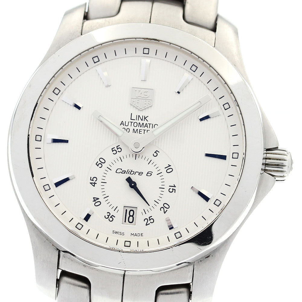 TAG HEUER Link WJF211B Caliber 6 Date Silver Dial Automatic Men's Watch_894371