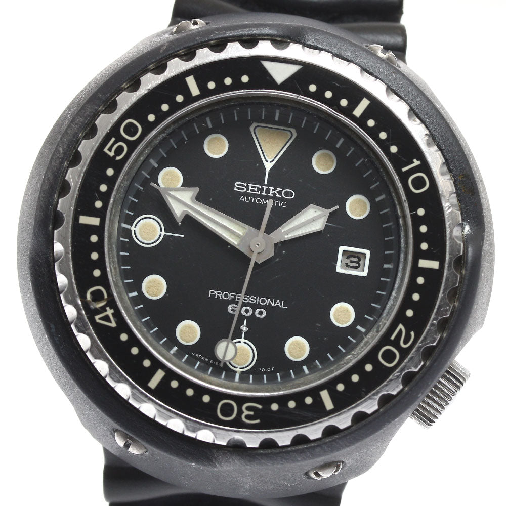 SEIKO Professional Diver 600m 6159-7010 Date black Dial Automatic Men's Watch_894379