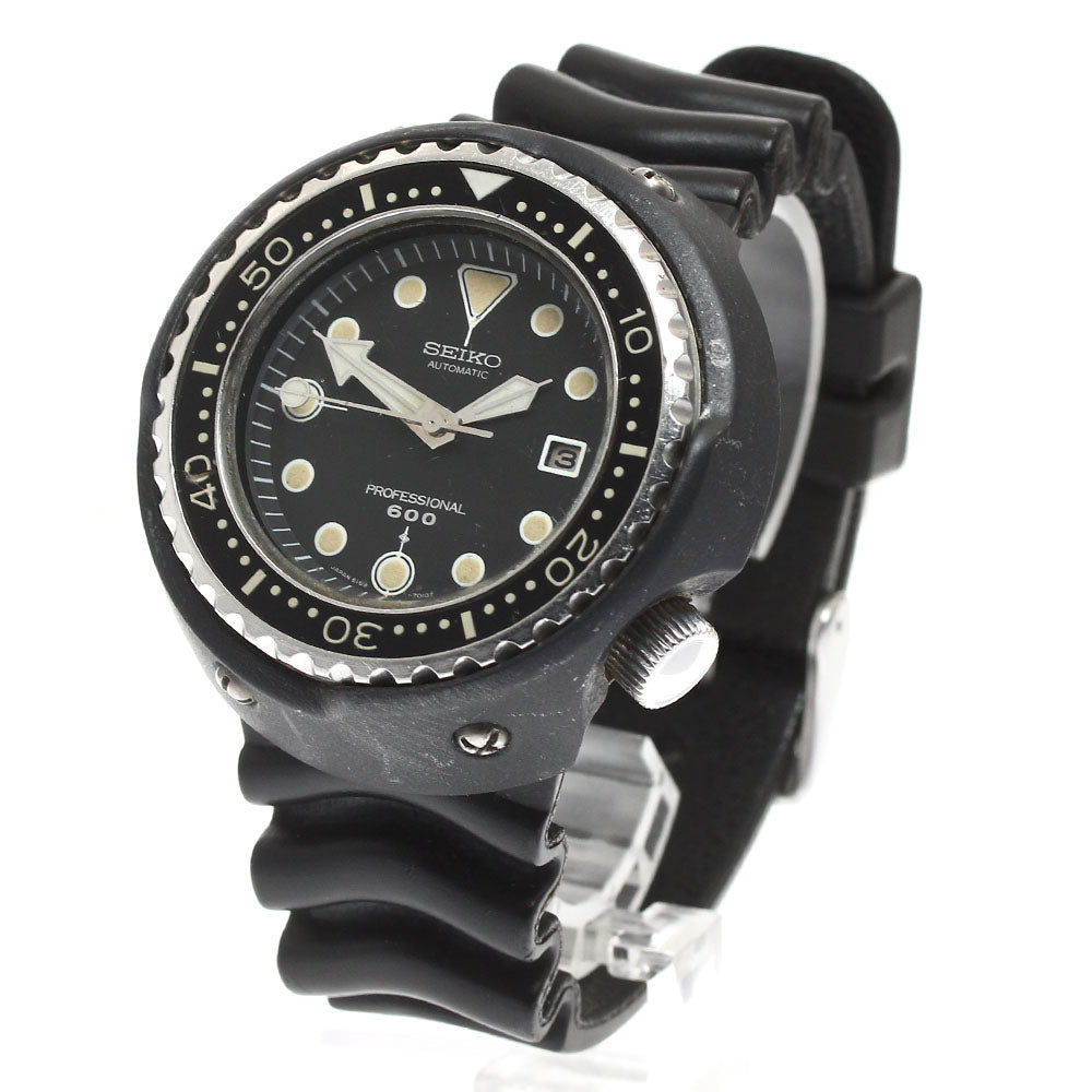 SEIKO Professional Diver 600m 6159-7010 Date black Dial Automatic Men's Watch_894379