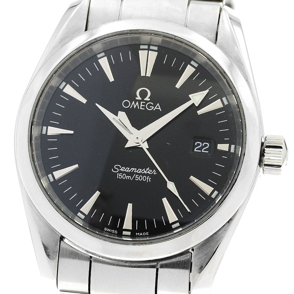 OMEGA Seamaster Aqua Terra 2518.50 Date black Dial Quartz Boy's Watch_894404