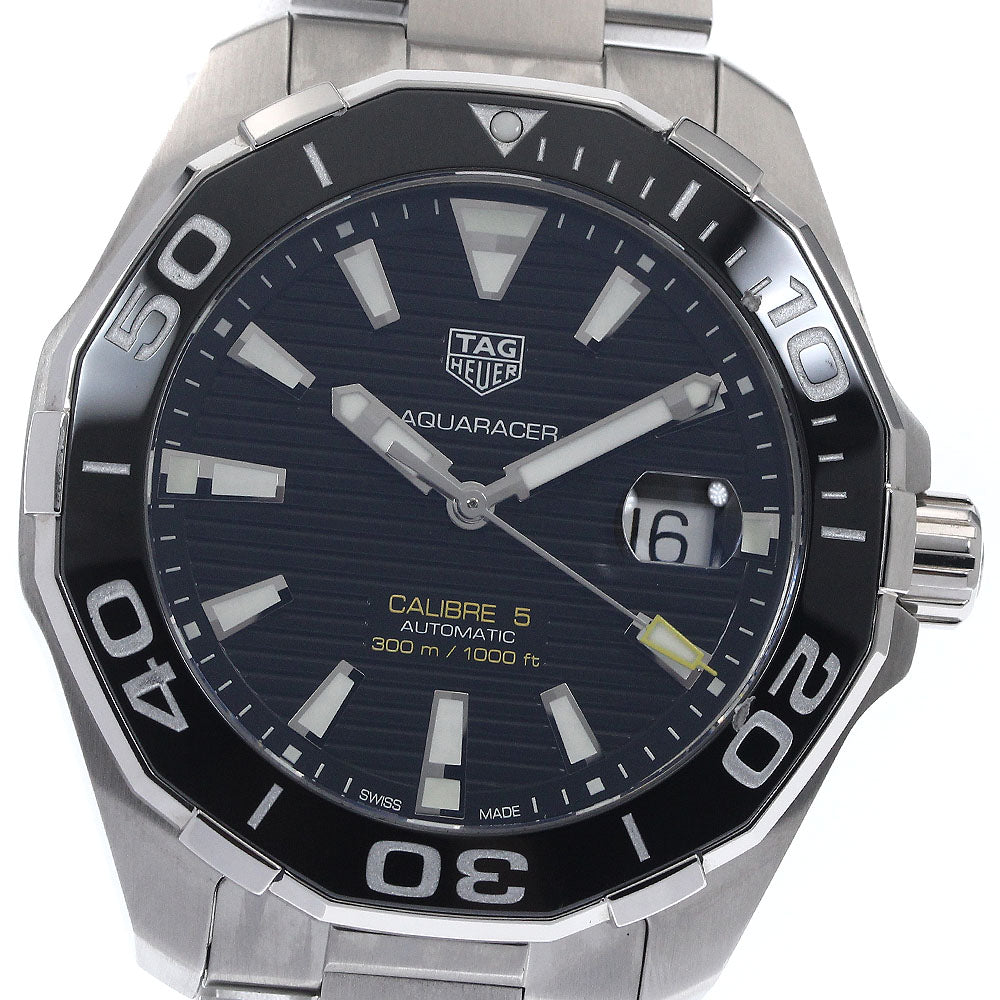 TAG HEUER Aqua Racer Caliber 5 WAY201A Date black Dial Automatic Men's_894408