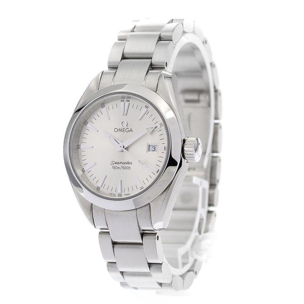OMEGA Seamaster Aqua Terra 2577.30 Date Silver Dial Quartz Ladies Watch_894413