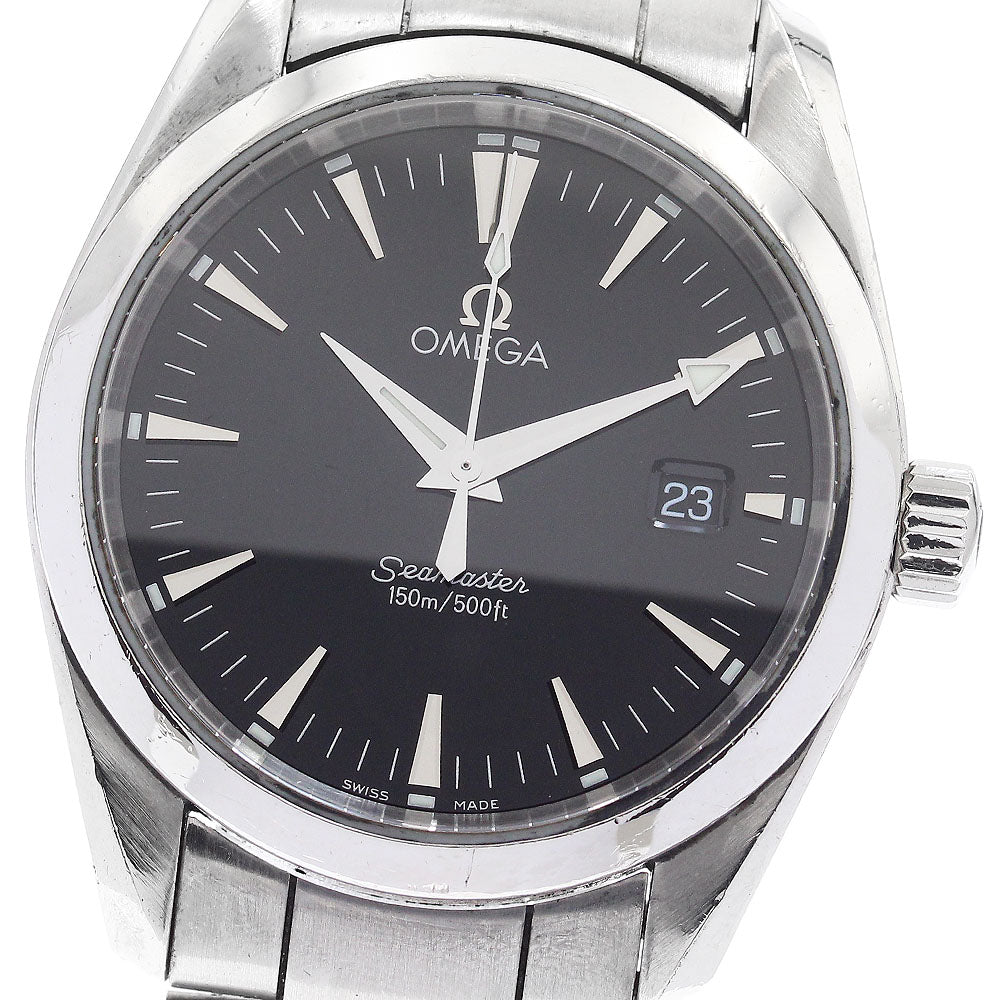 OMEGA Seamaster Aqua Terra 2518.50 Date Black Dial Quartz Boy's Watch_894428