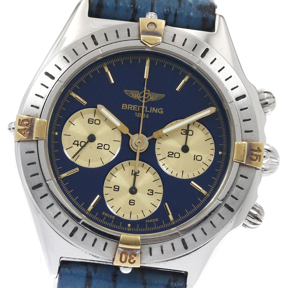 BREITLING Callisto B11047 Chronograph blue Dial Hand Winding Men's Watch_894441
