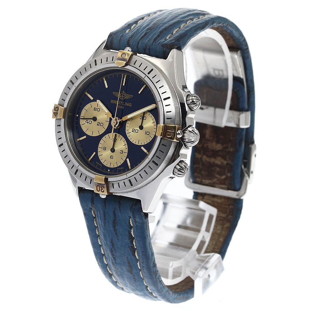 BREITLING Callisto B11047 Chronograph blue Dial Hand Winding Men's Watch_894441