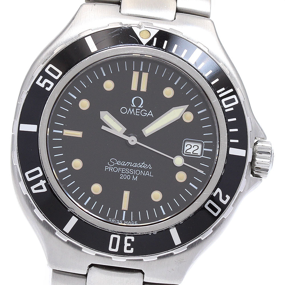 OMEGA Seamaster200 Date black Dial Quartz Men's Watch_894451