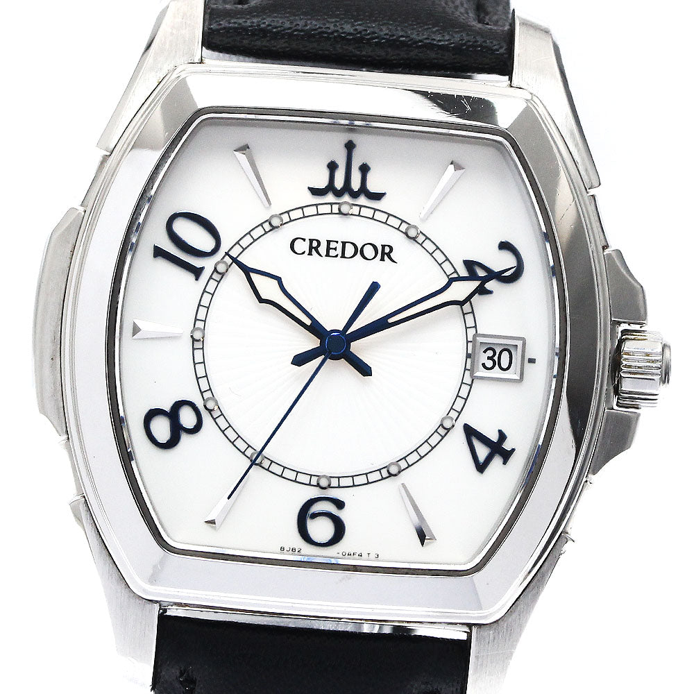 SEIKO CREDOR Pacificique GCAX981/8J82-0AC0 Date white Dial Quartz Men's_894462