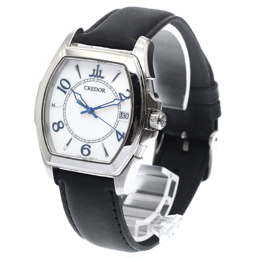 SEIKO CREDOR Pacificique GCAX981/8J82-0AC0 Date white Dial Quartz Men's_894462
