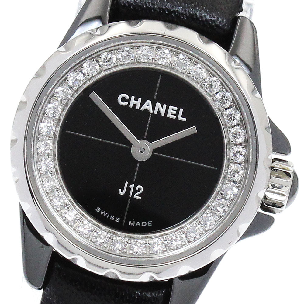 CHANEL J12 XS H4663 Diamond black Dial Quartz Ladies Watch_894534