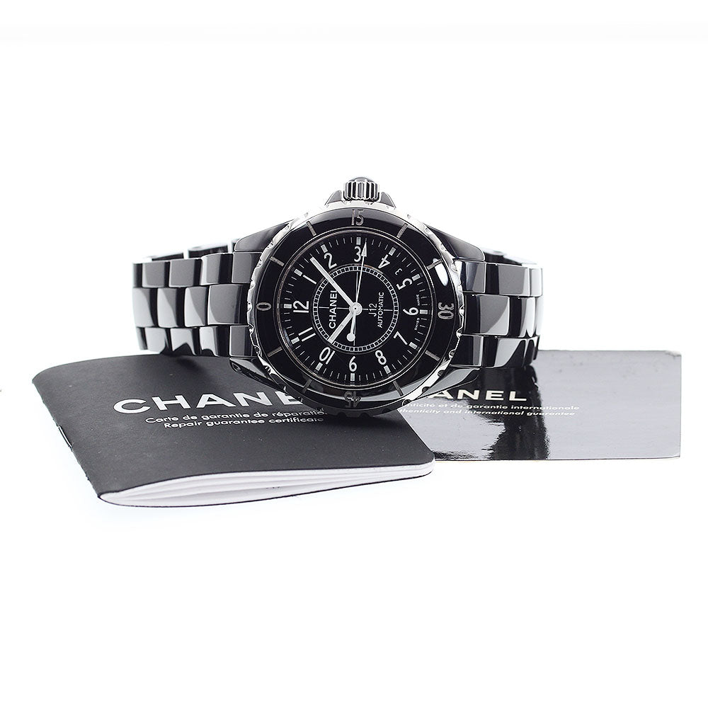 CHANEL J12 H0685 Black Ceramic 38MM Date black Dial Automatic Men's Watch_894537