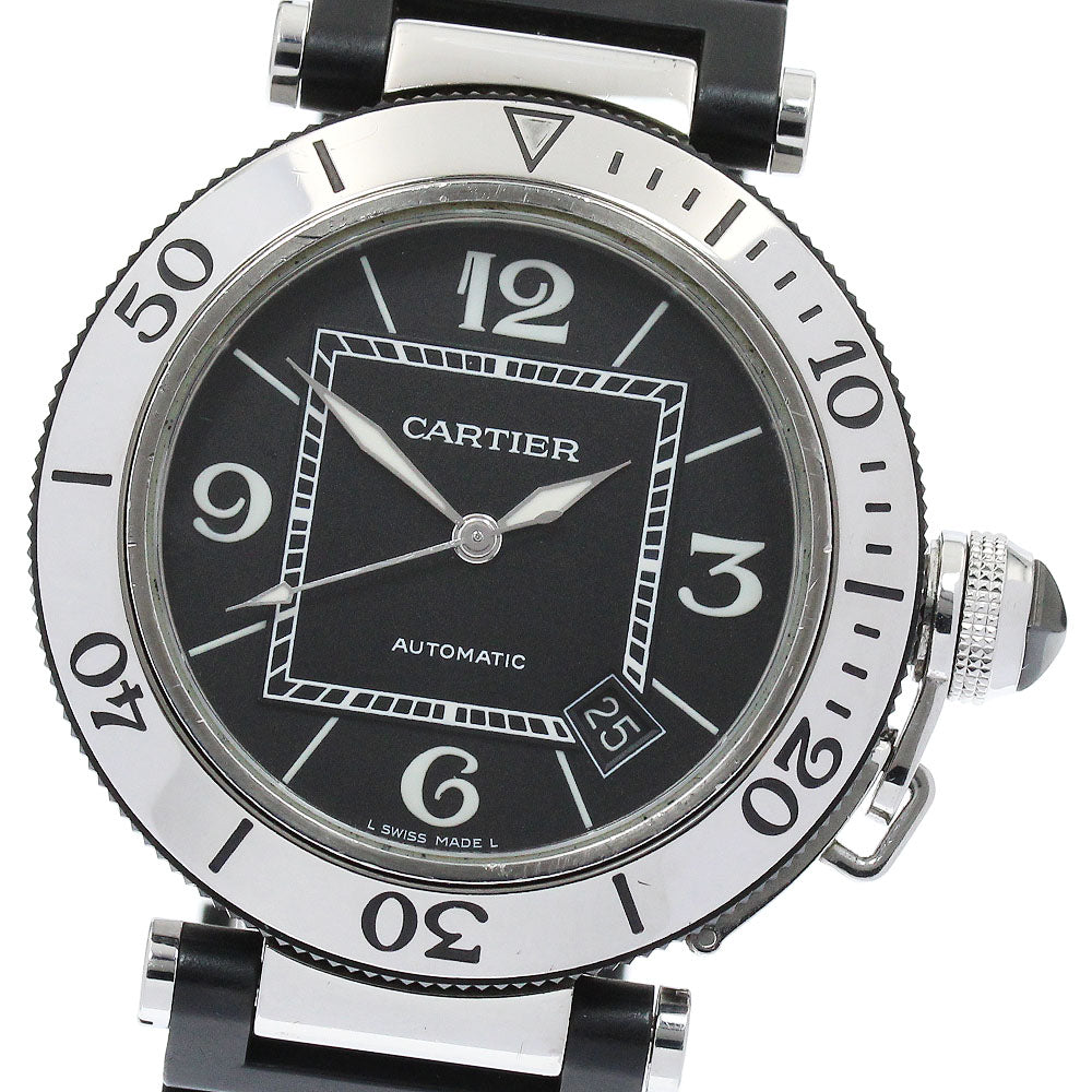 CARTIER Pacha Sea timer W31077U2 Date black Dial Automatic Men's Watch_894572
