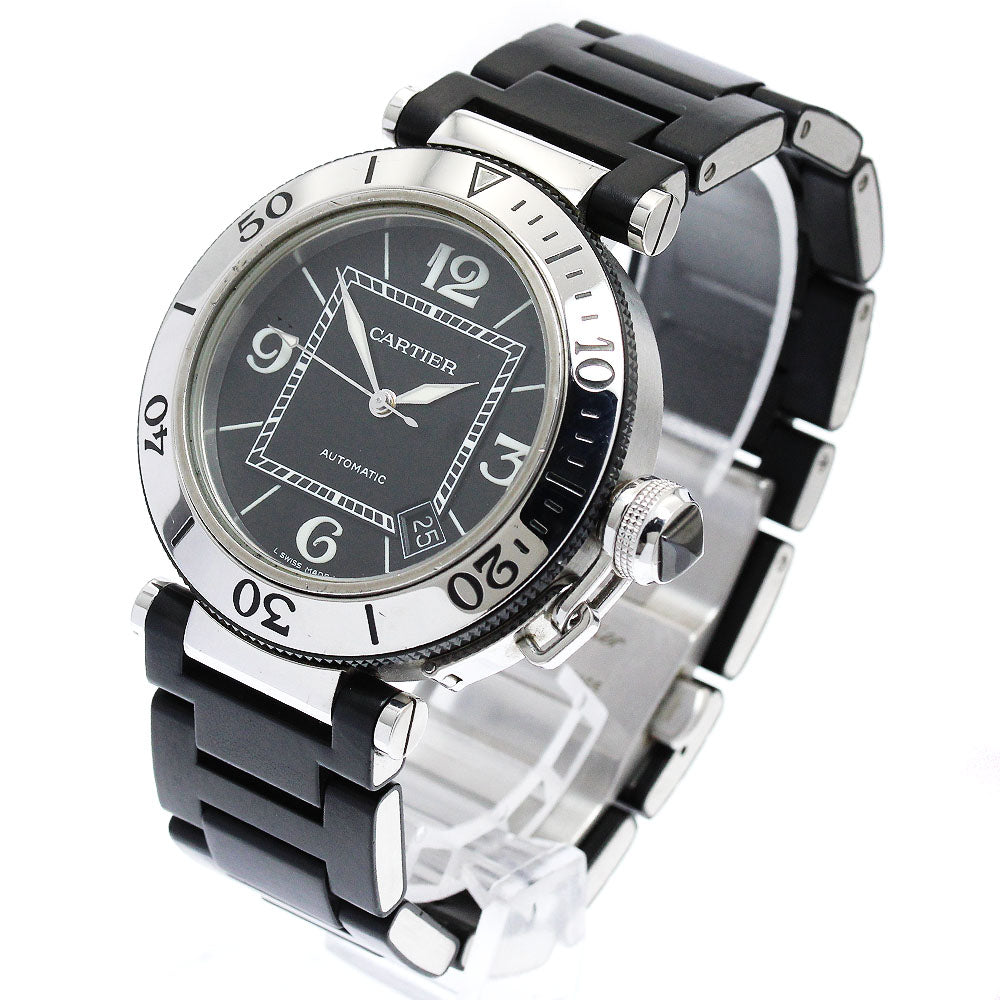 CARTIER Pacha Sea timer W31077U2 Date black Dial Automatic Men's Watch_894572