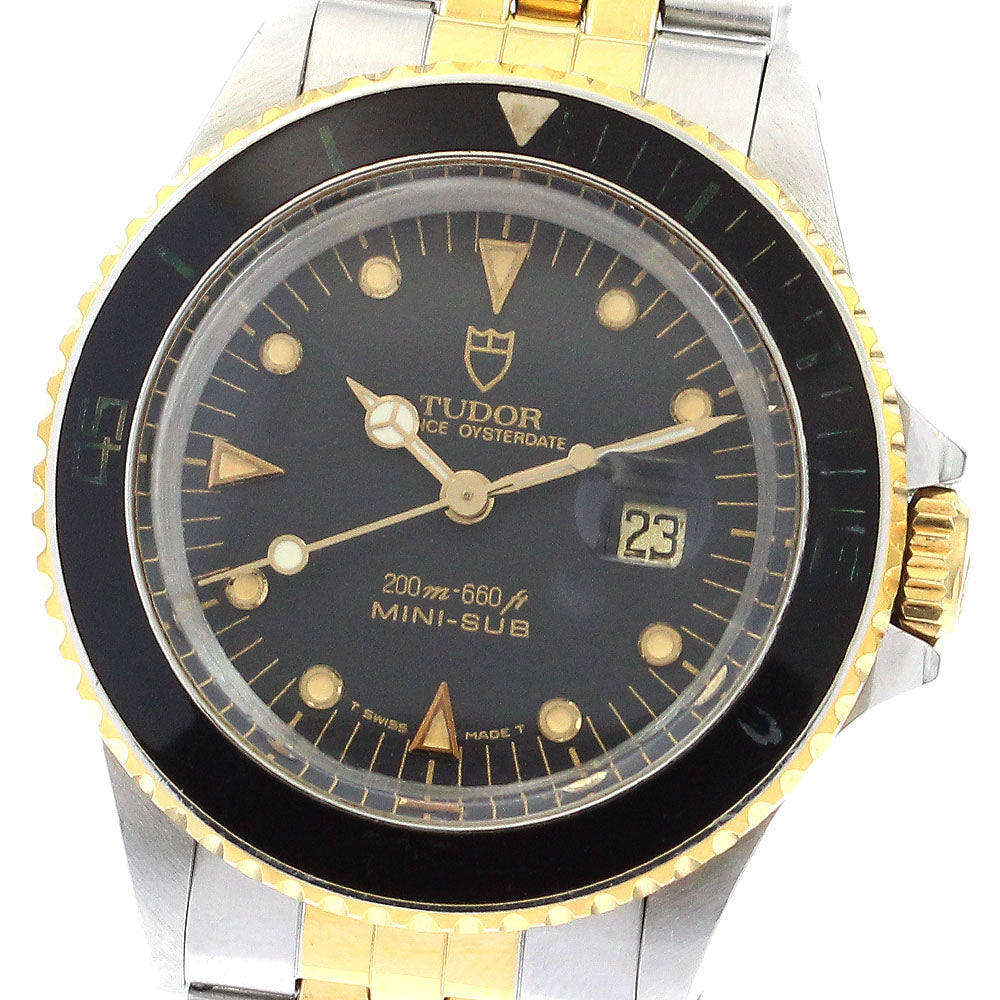 TUDOR Mini Sub Prince Oyster Date 73091 YG bezel Cal.2671 Automatic Boy's_894574