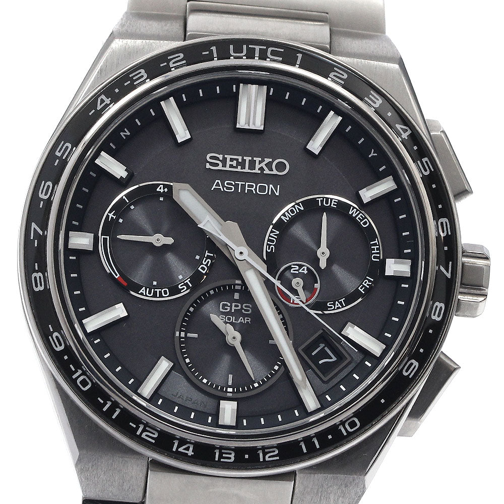 SEIKO Astron SBXC111/5X53-0BR0 GPS day-date Solar Powered Radio Men's_894581