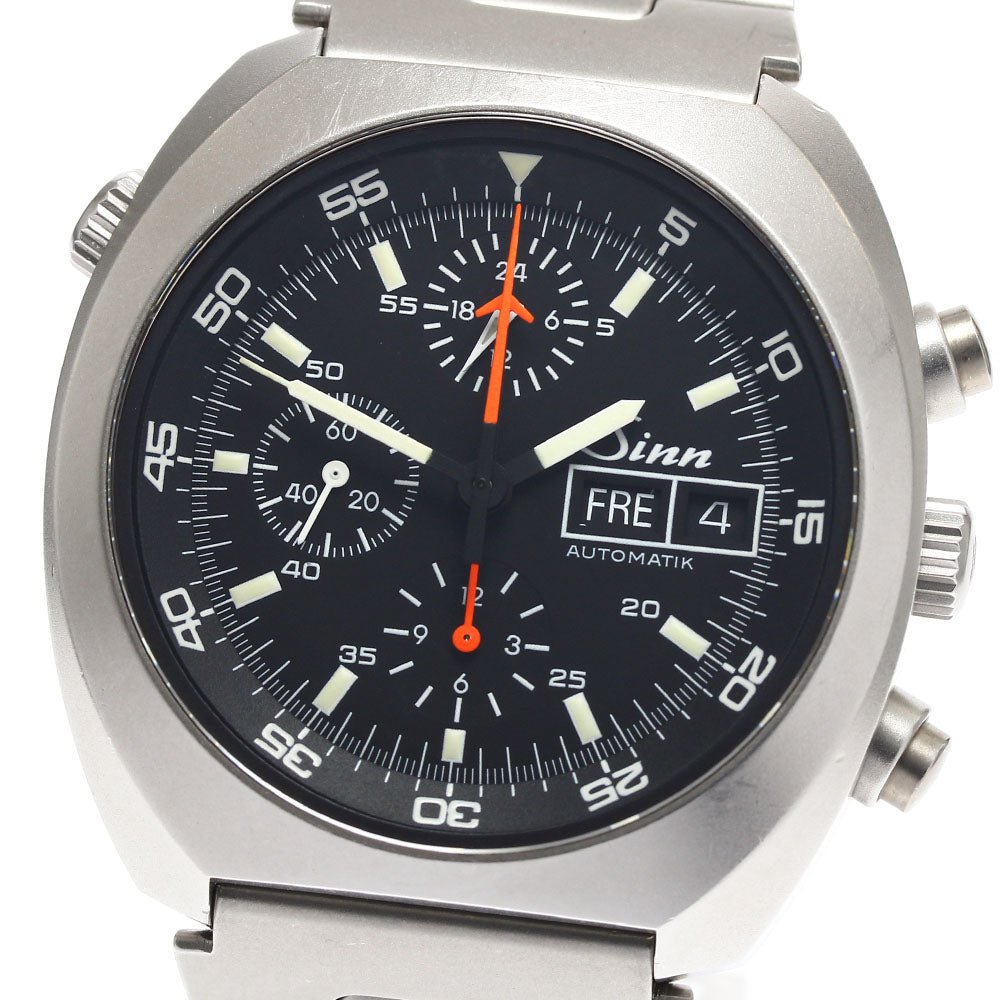 Sinn space chrono 142 Chronograph day date black Dial Automatic Men's_894604