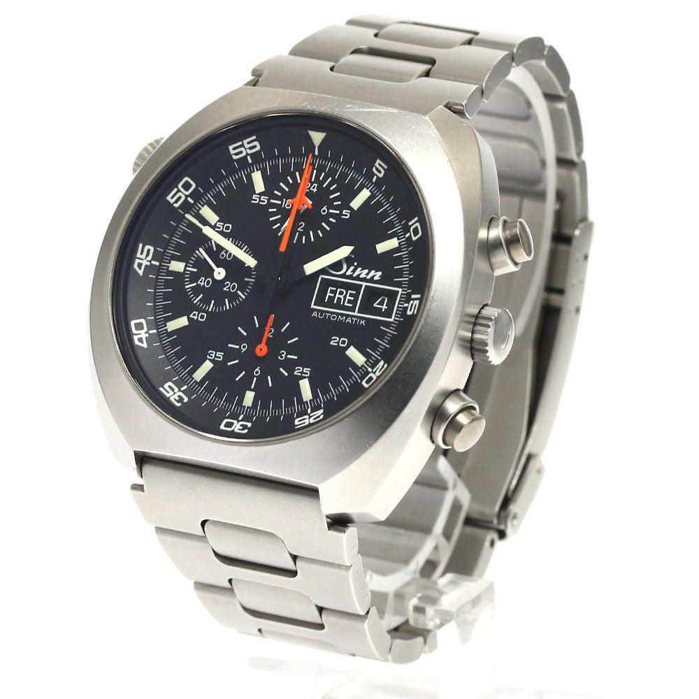 Sinn space chrono 142 Chronograph day date black Dial Automatic Men's_894604