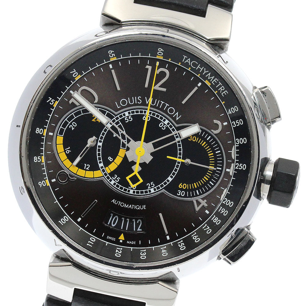 LOUIS VUITTON Tambour Q102L Chronograph Voyage Automatic Men's Watch_894606