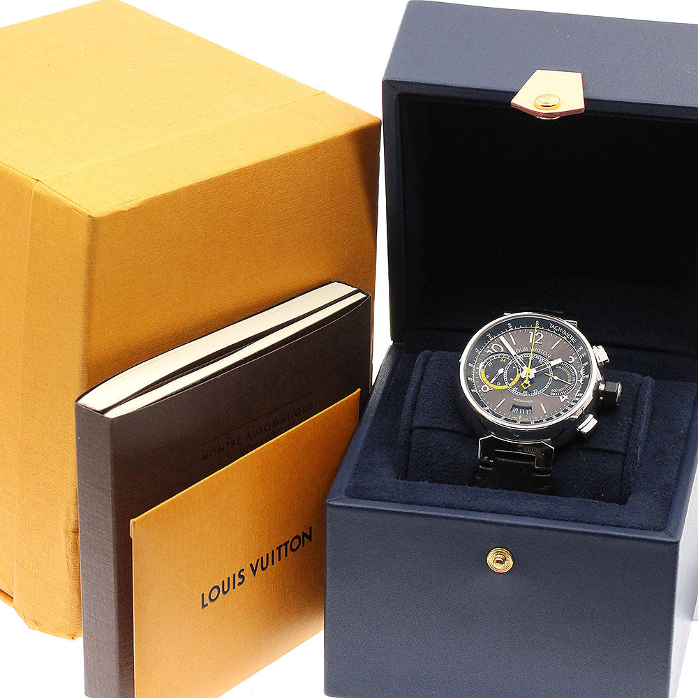 LOUIS VUITTON Tambour Q102L Chronograph Voyage Automatic Men's Watch_894606