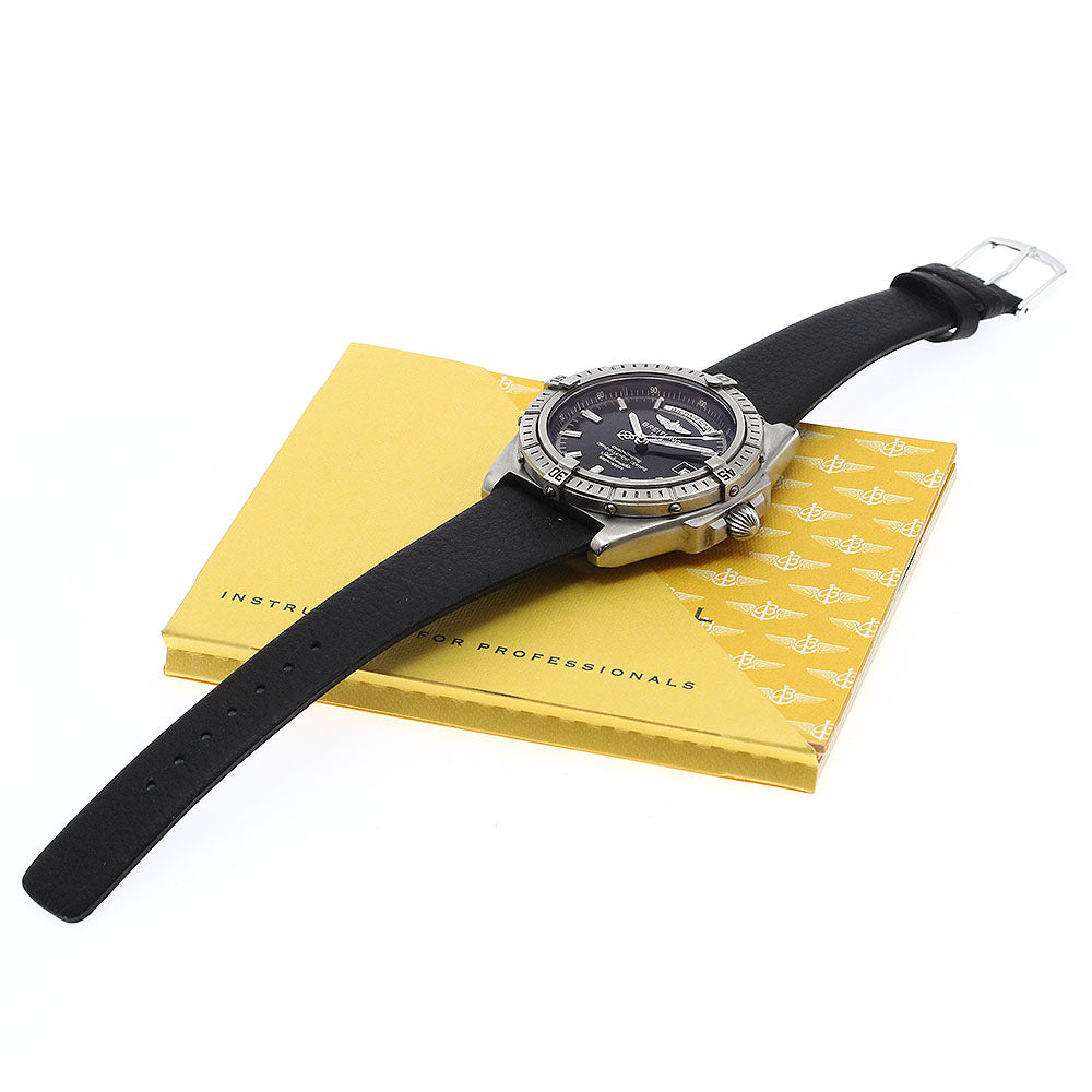 BREITLING Head wind A45355 Day date black Dial Automatic Men's Watch_894607