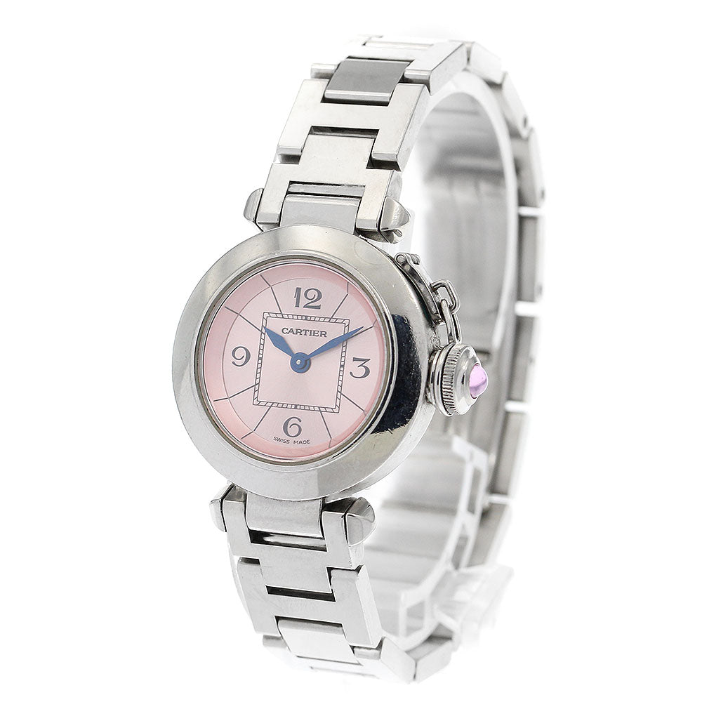 CARTIER Mispacha W3140008 pink Dial Quartz Ladies Watch_894618