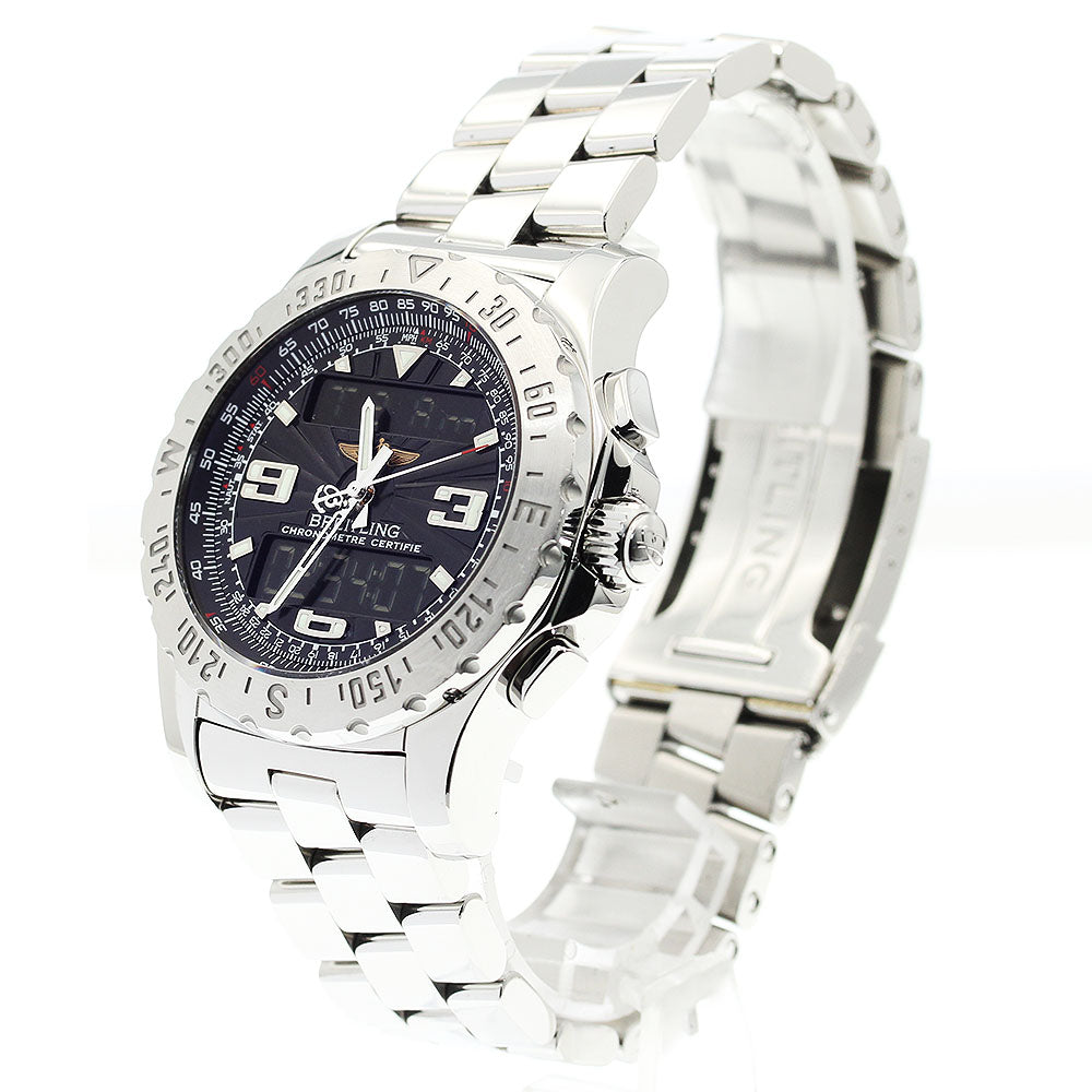 BREITLING Air wolf A78363 black Dial Quartz Men's Watch_894621