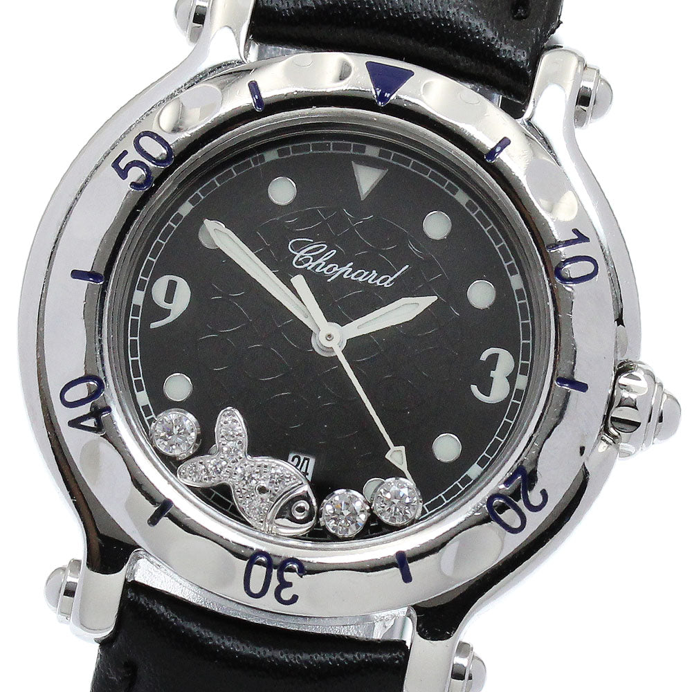 Chopard Happy sport happy fish 27/8921 black Dial Quartz Ladies Watch_894623