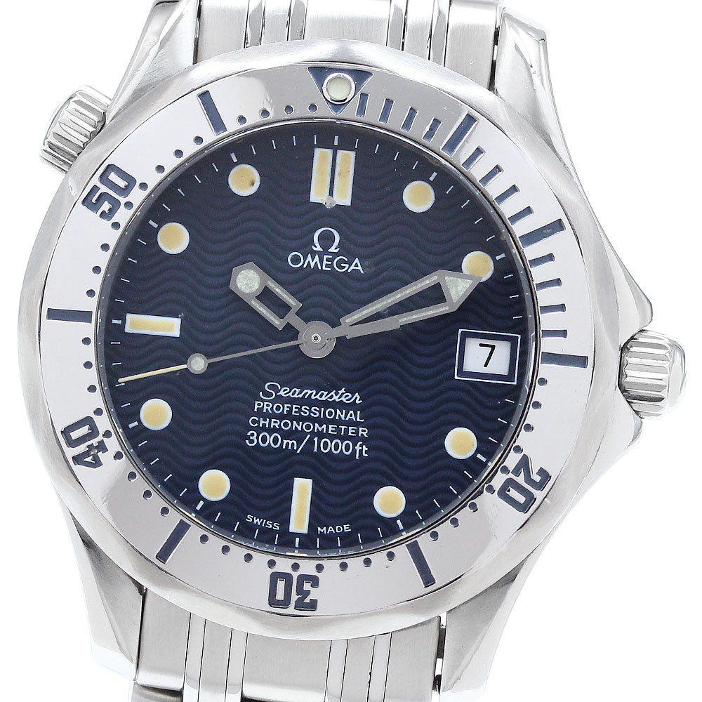 OMEGA Seamaster Diver 300M 2552.80 Date Navy Dial Automatic Boy's Watch_894624