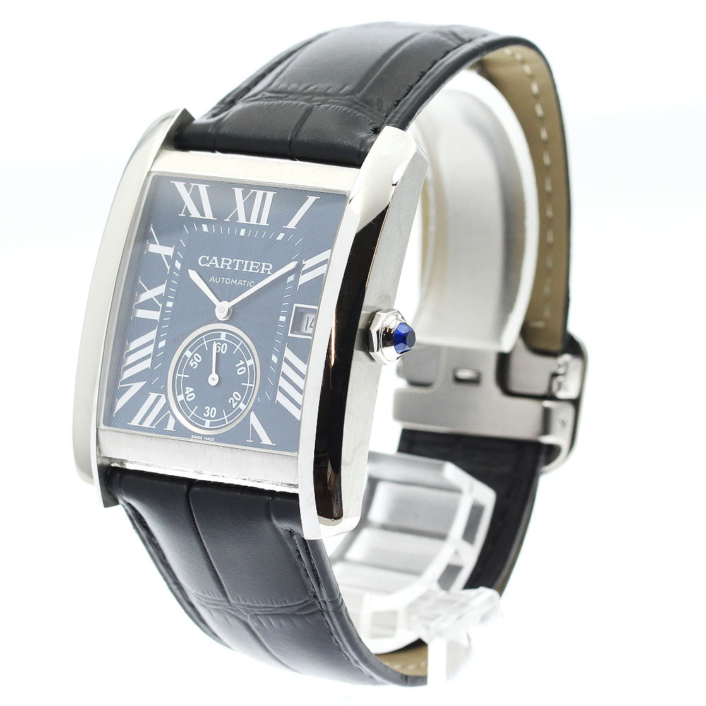 CARTIER Tank MC LM WSTA0010 Date Navy Dial Automatic Men's Watch_894680