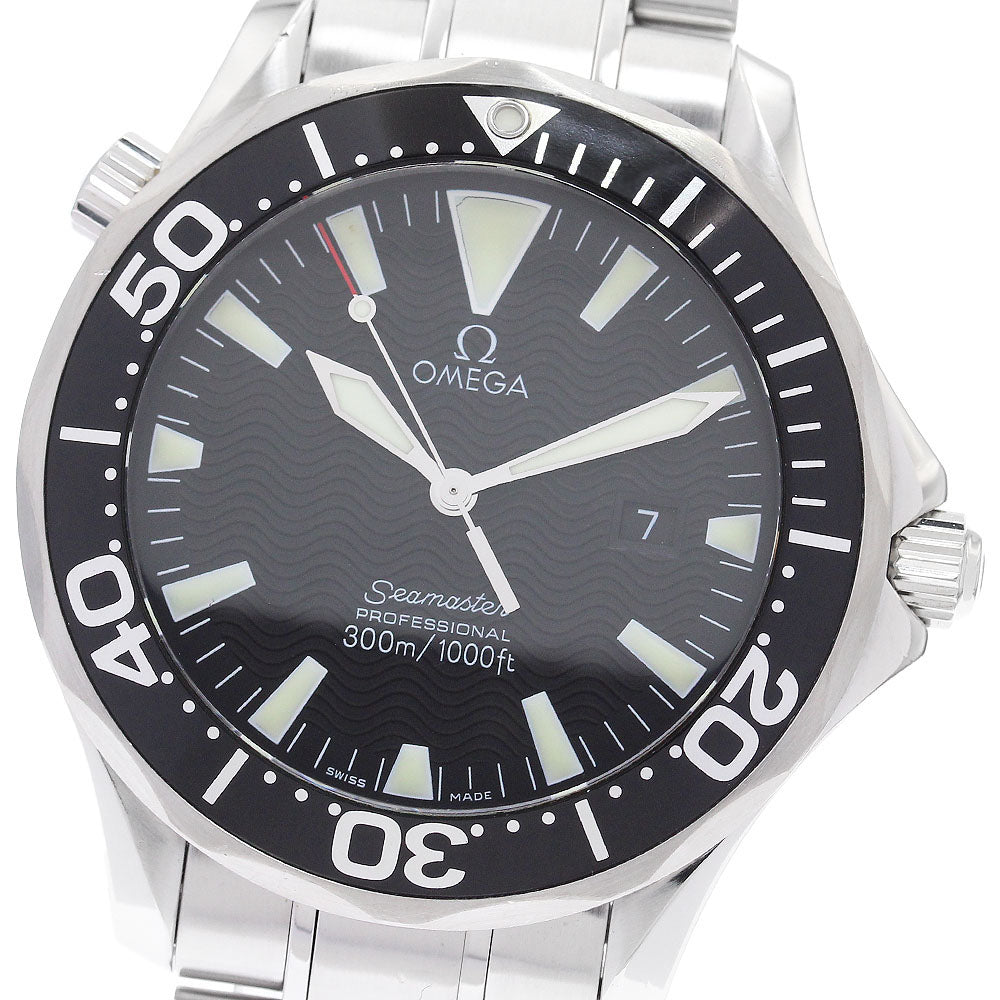 OMEGA Seamaster300 2264.50 Date black Dial Quartz Men's Watch_894687