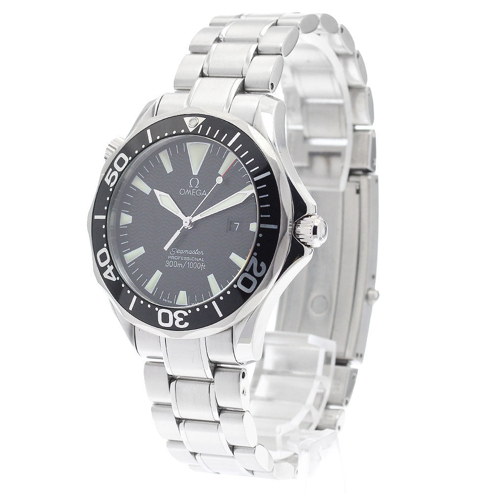 OMEGA Seamaster300 2264.50 Date black Dial Quartz Men's Watch_894687