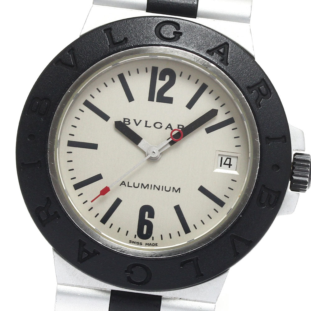 BVLGARI aluminum AL38A Date Silver Dial Automatic Men's Watch_894708