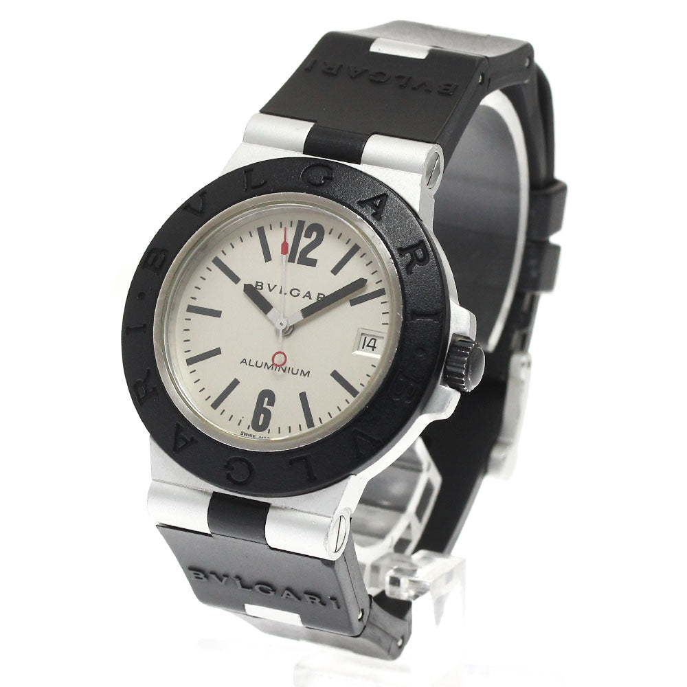BVLGARI aluminum AL38A Date Silver Dial Automatic Men's Watch_894708