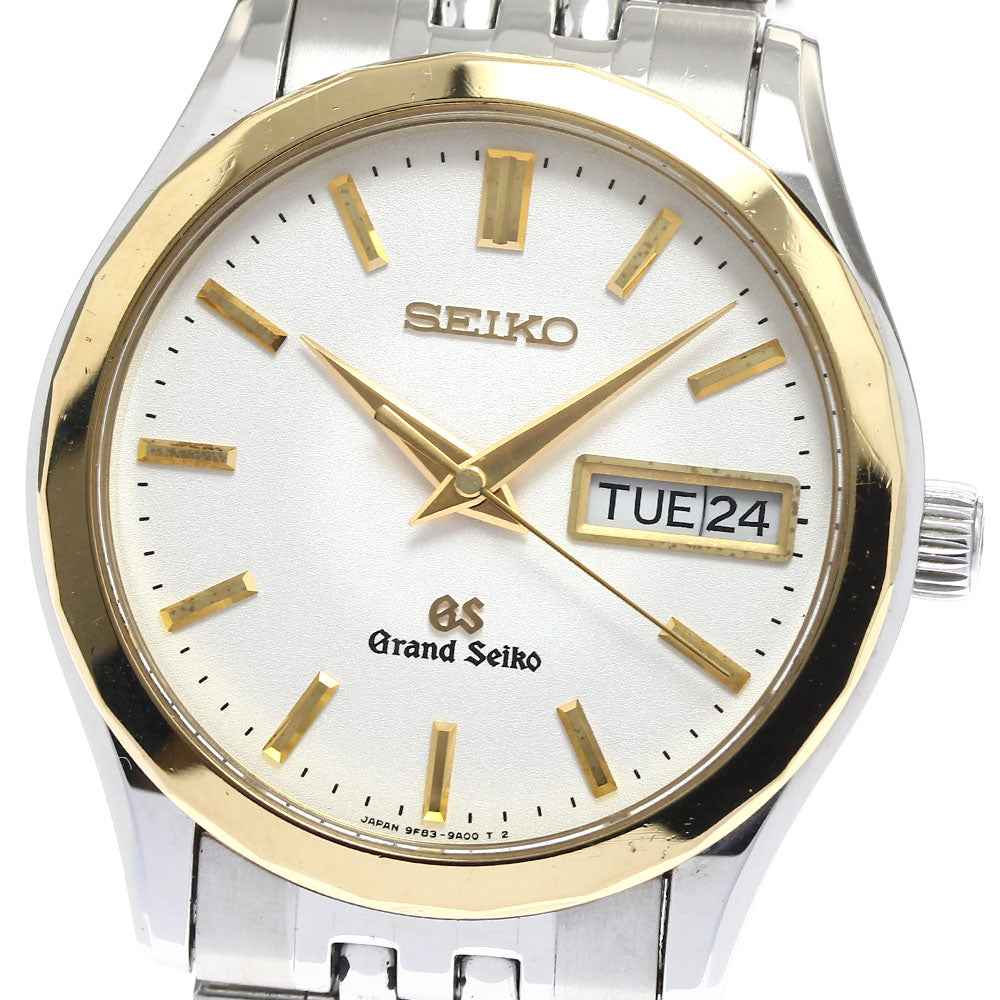 SEIKO Grand Seiko SBGT002/9F83-9A10 YG Bezel Day Date Quartz Men's Watch_894711