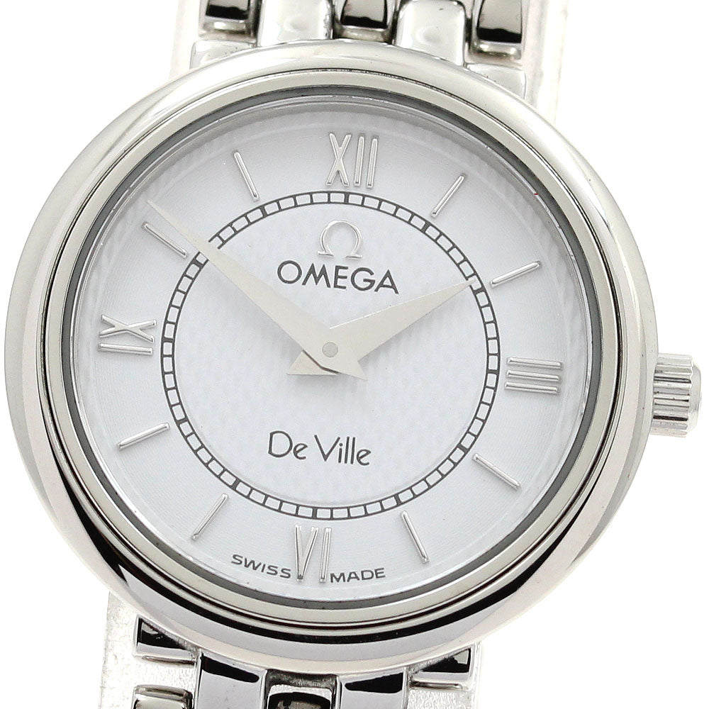 OMEGA De Ville Classic 7574.21 white Dial Quartz Ladies Watch_894719