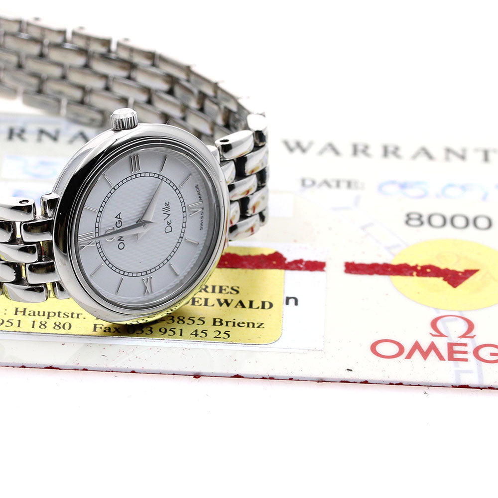 OMEGA De Ville Classic 7574.21 white Dial Quartz Ladies Watch_894719
