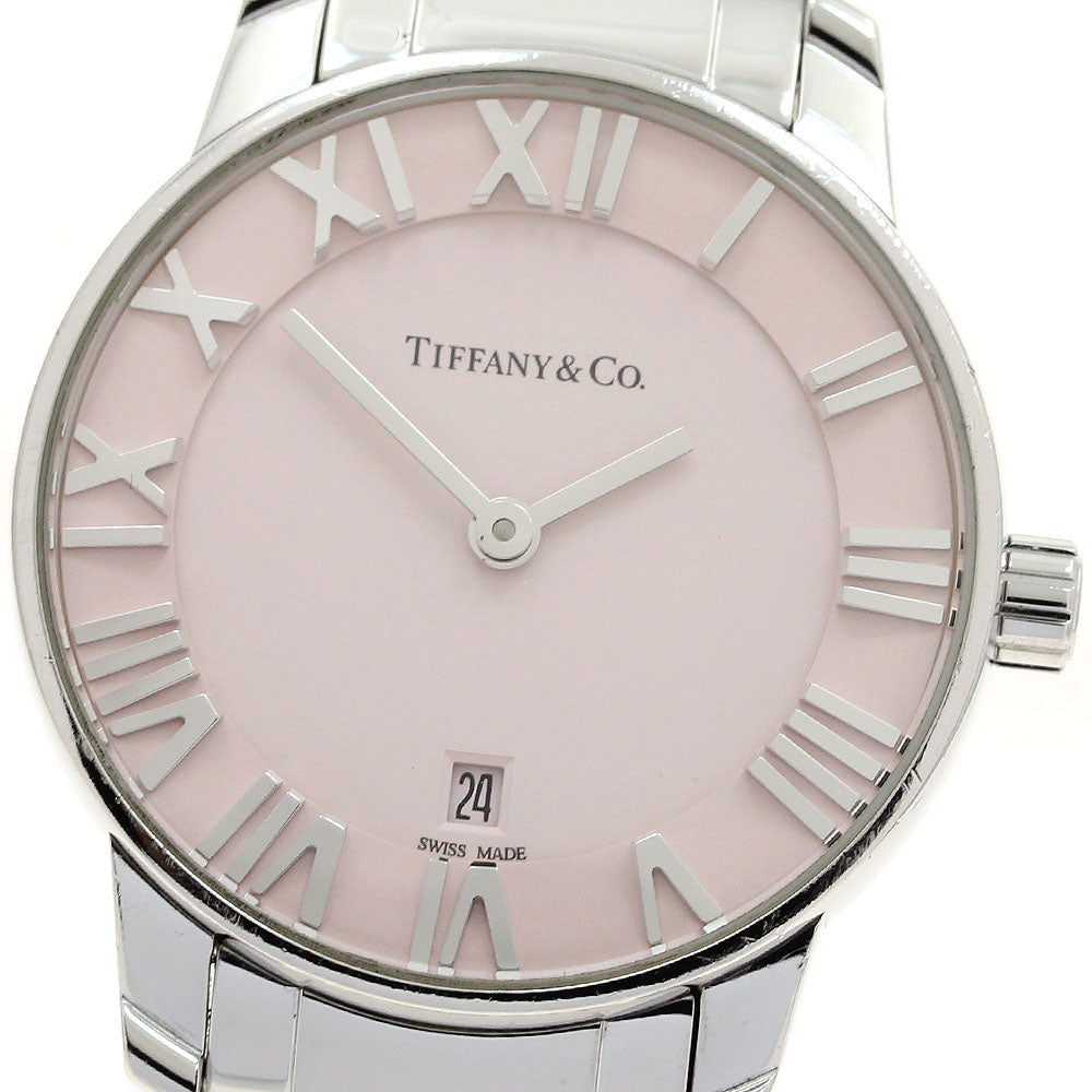 TIFFANY&Co. Atlas Dome 35188576 Date pink Dial Quartz Ladies Watch_894723