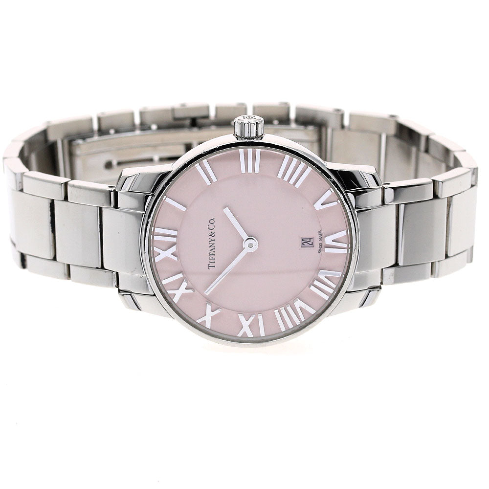 TIFFANY&Co. Atlas Dome 35188576 Date pink Dial Quartz Ladies Watch_894723