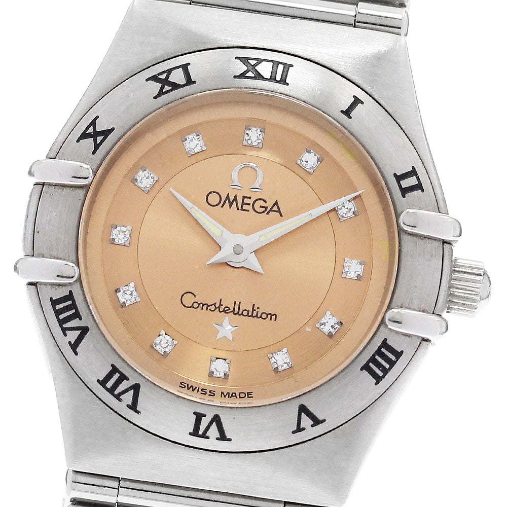 OMEGA Constellation Cindy Crawford 1564.65 12P diamond Quartz Ladies _894724