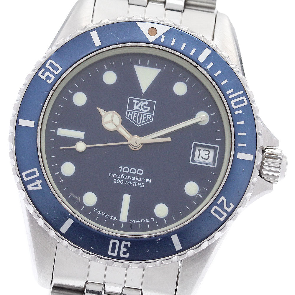 TAG HEUER Professional Diver 200 980.613B Date blue Dial Quartz Boy's_894725