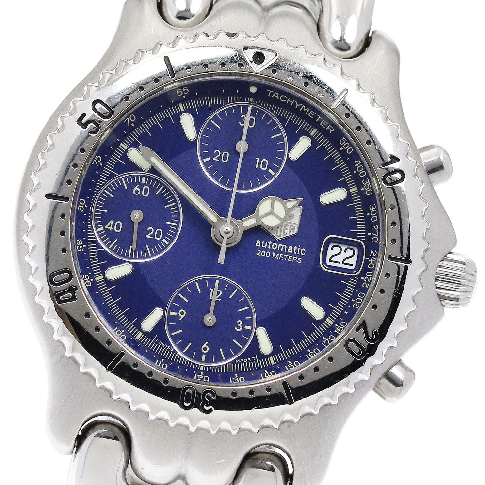 TAG HEUER S/el CG2111/BA0423 Chronograph Navy Dial Automatic Men's Watch_894730