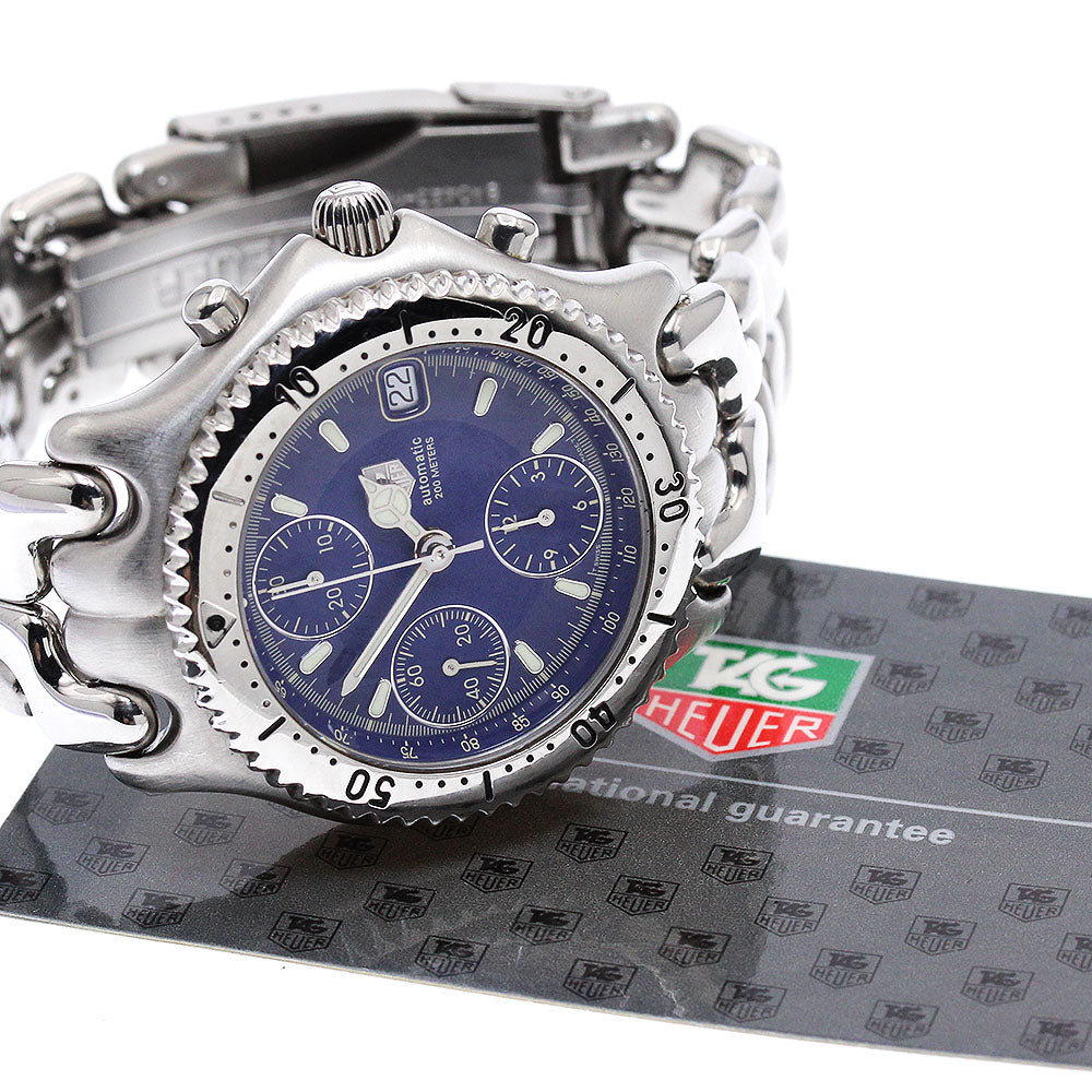 TAG HEUER S/el CG2111/BA0423 Chronograph Navy Dial Automatic Men's Watch_894730