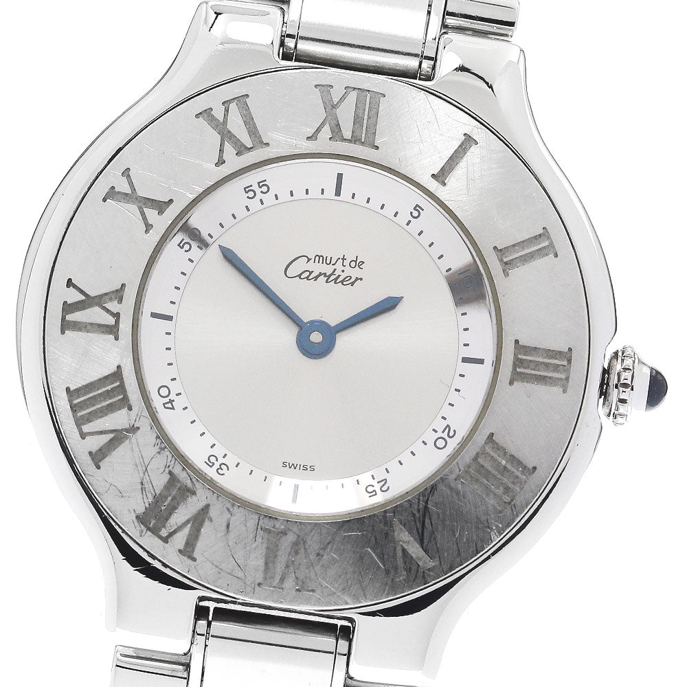 CARTIER Must21LM W10110T2 Silver Dial Quartz Boy's Watch_894737