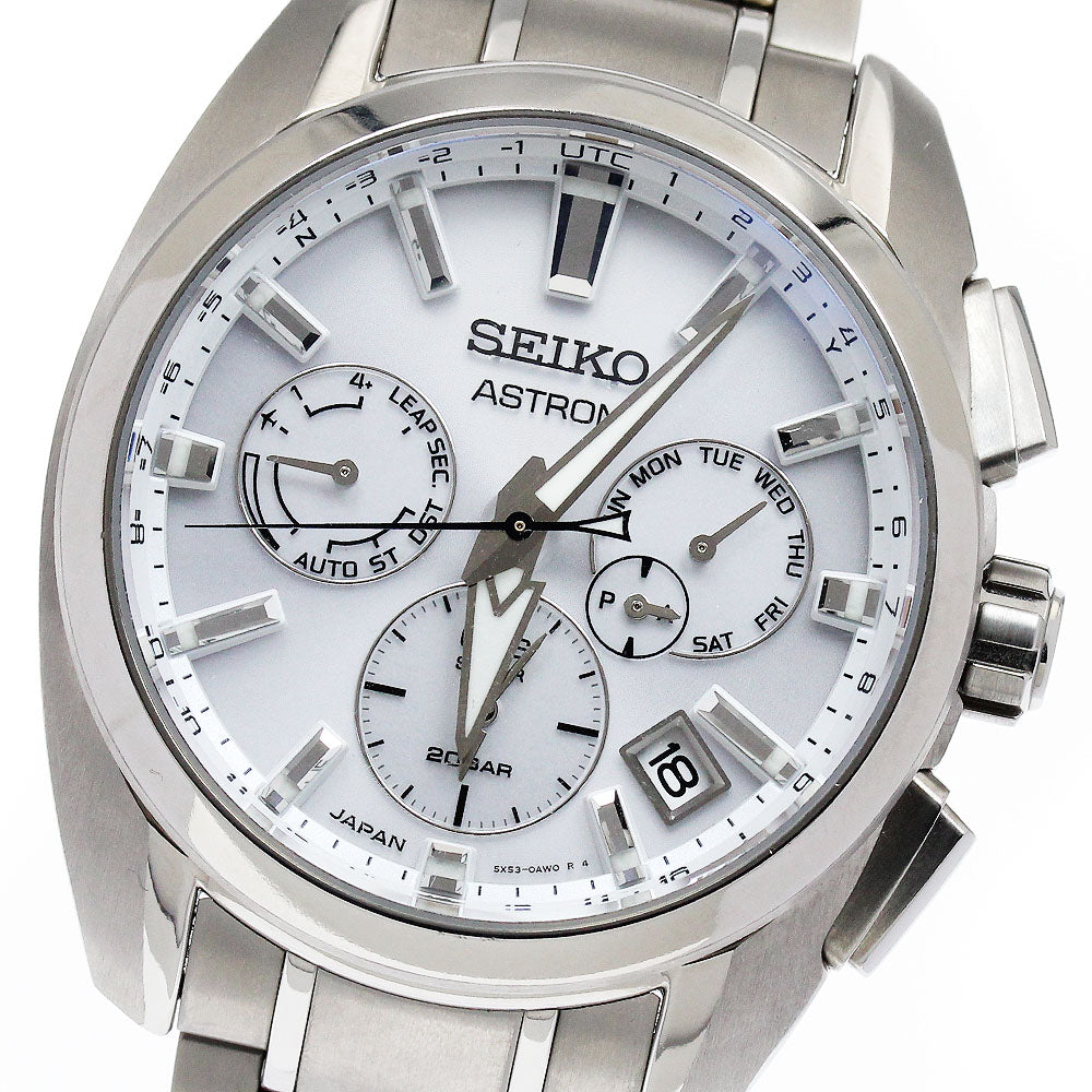 SEIKO Astron SBXC063/5X53-0AV0 GPS day-date Solar Powered Radio Men's _894740