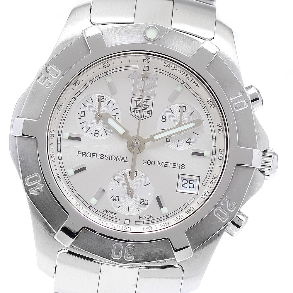 TAG HEUER Exclusive CN1111 Date Chronograph Silver Dial Quartz Men's_894751