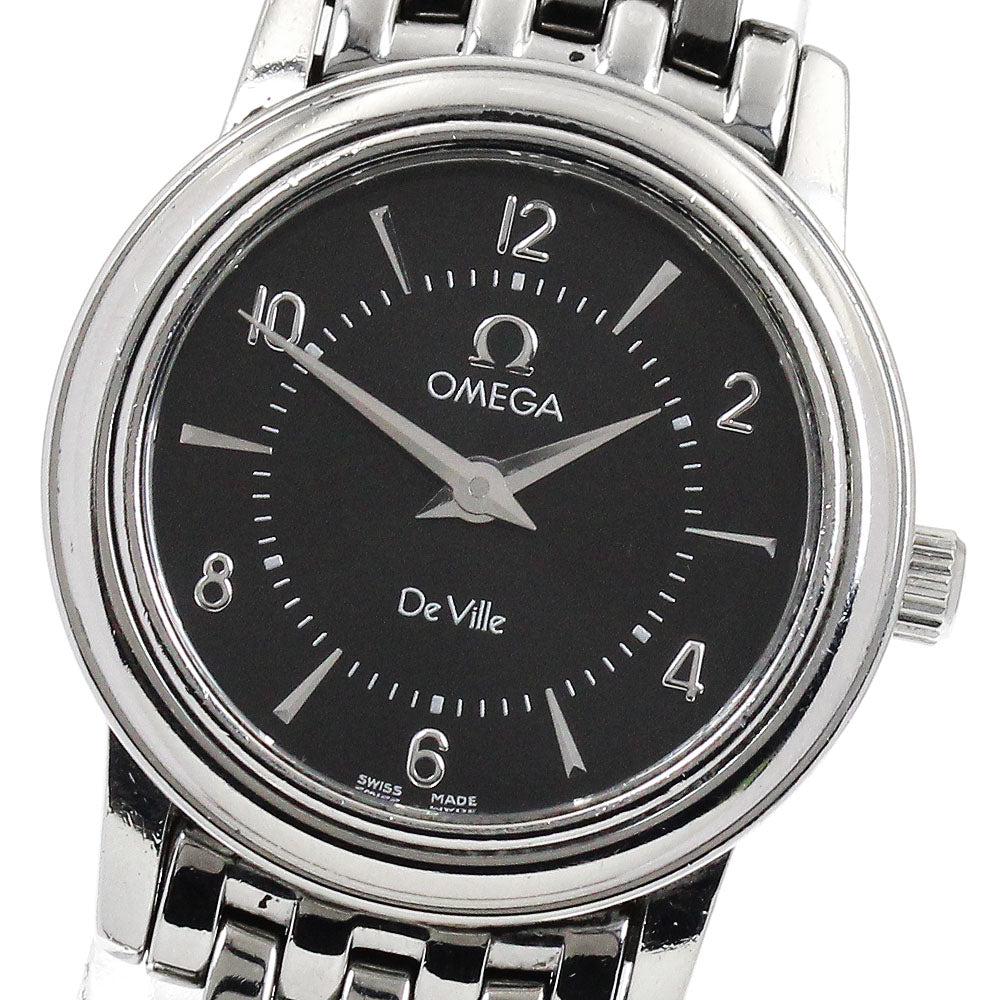 OMEGA De Ville Prestige 4570.50 black Dial Quartz Ladies Watch_894783