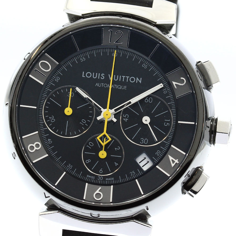 LOUIS VUITTON Tambour in black Q112J Chronograph Automatic Men's Watch_894786