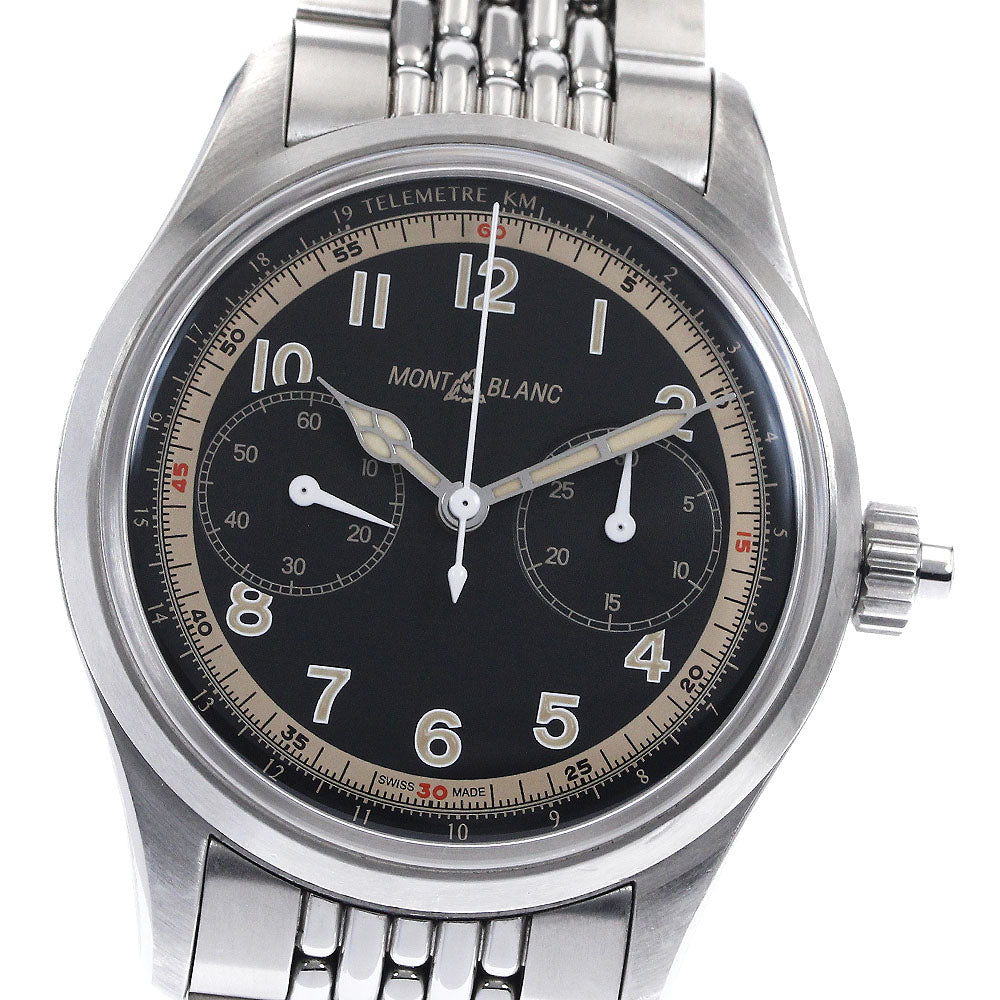 MONTBLANC 1858 Monopusher Chronograph 125582 black Dial Automatic Men's_894789
