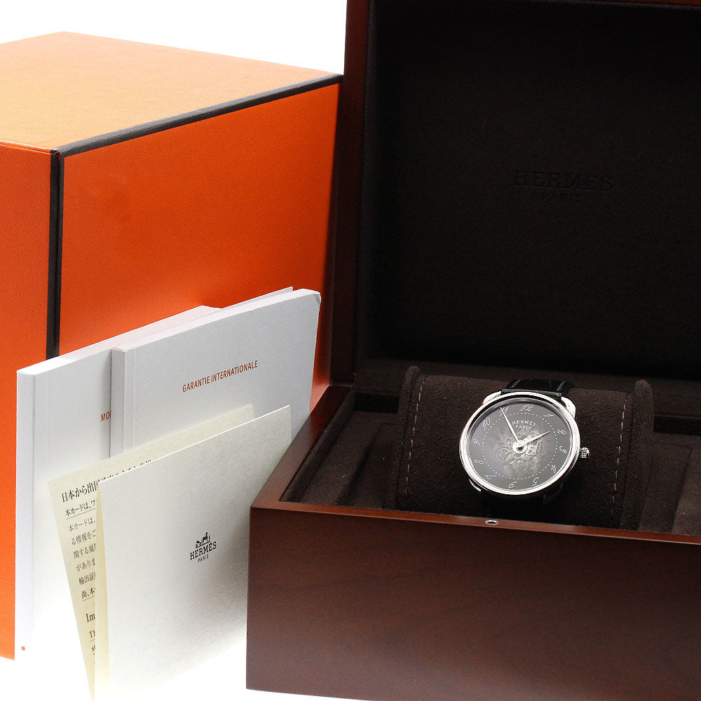 HERMES Arceau scalet AR2.710 Black / skeleton Dial Automatic Men's Watch_894790
